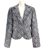 Trina Turk Metallic Single Breasted Crop Blazer 4