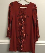 Women’s Taylor & Sage Boho Bell Long Sleeve Dress Size Small