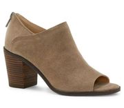 Lucky Brand Kalli peep toe leather chunky heels