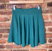 Urban CoCo Green Pleated A-Line Mini Pull-On Skirt Women's Size Small