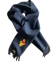 Disney Pooh Bear Scarf Navy Blue