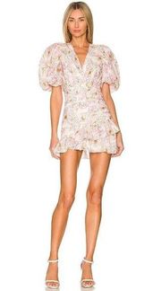 Sau Lee Posey Dress in Pink 6 Womens Mini Floral Cocktail Party