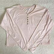 True Craft XL Light Pink Cropped Top