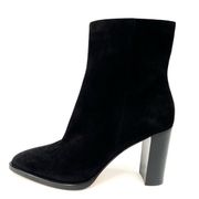 Gianvito Rossi Piper 85mm Women's Black Suede Leather Ankle Boots Size EU 40.5