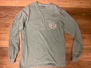 Comfort Colors Monogrammed (mBm) Long Sleeve Comfort Color Shirt