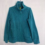 Lole Fleece Full Zip Jacket blue size large