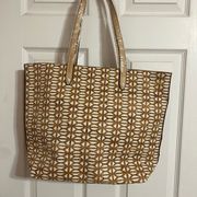 Stella & dot geo cork tote bag