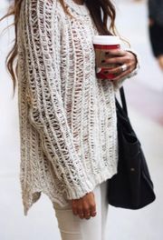 Open Crochet Sweater