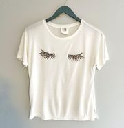 Beaded Eyelash Tee