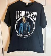 Jason Aldean They Don’t Know Tour Tee, Size Large. Great Condition.