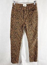 Sezane Brut Sexy Leopard Jeans Size 25