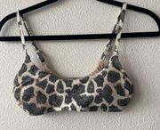 Leopard print sports bra