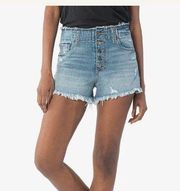 KUT from cloth “Jane” high rise distressed shorts