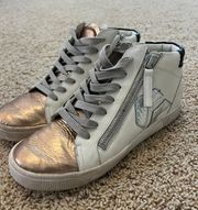 Dolce Vita High Top Sneakers Metallic