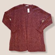 NWT Westport 1962 Maroon & Gold Cardigan