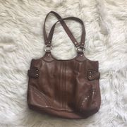 ⭐️ Franco Sarto brown faux leather bag