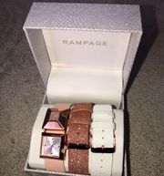 Gift Set Watch Bracelet Set Rose Gold White New