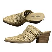 Seven Dials Women's Quinton Neutral Slip On Pointed Toe Mules Sand Size 7.5