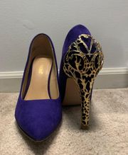 Shoedazzle Pumps Purple Heels