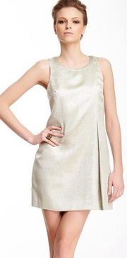 Rachel Zoe Jill metallic split Dress‎ Lined