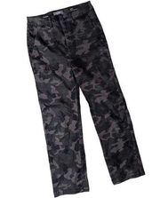 DL1961 Jerry High Rise Vintage Straight Camo Cargo Pocket Ankle Length Jeans 26