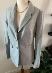 The limited gray blazer size 6