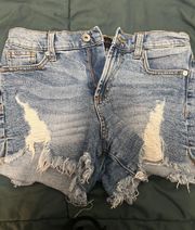 Kendall & Kylie Ripped Jean Shorts 