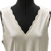 Ann Taylor Cream Career Top L