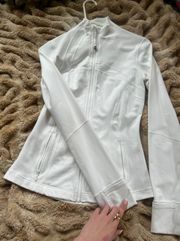 Lululemon White  Define Jacket Size 6, Worn Once