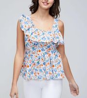 Laurent Sleeveless Top Floral Print in Large