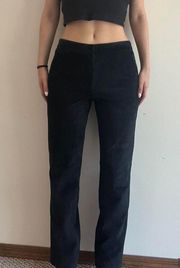 Black Suede Pants Size 6