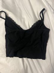 Black Crop Tanktop