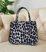 Micro Tote Bag in Leopard Print