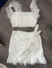 White Skirt Set