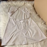 Dreamgirl White Chemise With Lace Heart