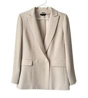 ALICE+OLIVIA Justin Double Breasted Crepe Blazer Sz 4