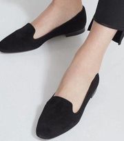 Lafayette 148 New York Siena Suede Loafers in Black Size 39.5 / US 9.5