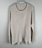 Zadig & Voltaire Womens Deluxe Sweater Size Small Cream Metallic Cashmere Loose