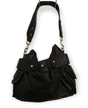 Genuine Leather black Gianni Bini shoulder purse