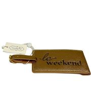 Mudpie le weekend metallic rose gold Luggage Tag One size New travel vacation