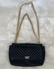 Victoria’s Secret Black and Gold Chain Crossbody Purse