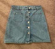 Denim Mini Skirt