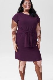 Universal Standard Misa Jersey Dress in Eggplant