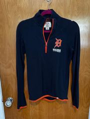 Forty Seven Detroit Tigers Quarter Zip Long Sleeve