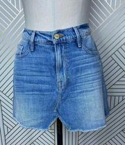 FRAME Denim Le Mini Skirt In Stoneview Blue Denim Size US 26