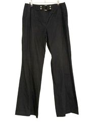 St. John Sport Straight Leg Black Belted Trousers 6