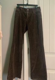 Vintage Brown Corduroy Flare Pants