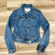 Anthropologie Pilcro and the Letterpress Mini Cropped Denim Jacket Women’s XS