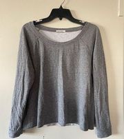 Marine Layer Cotton Crewneck Pullover Sweater Lightweight Grey Women’s Large