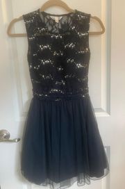 Navy Blue Hoco Dress